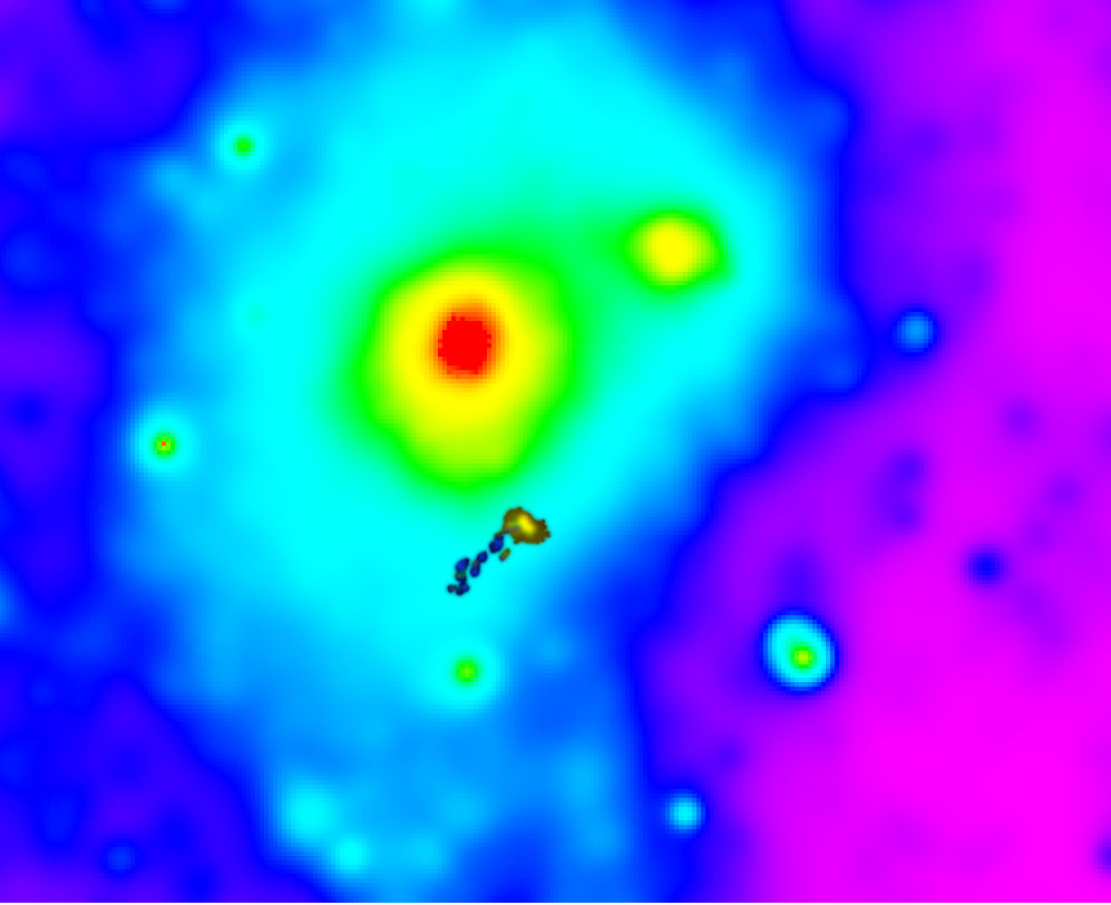 Galaxy in Throes of Death Spied for 1st Time